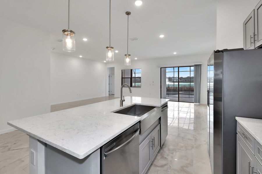 Representative furnished interior of a home built from the Sandalwood II by Park Square Residential in Paradiso Grande, Orlando (Image 7).