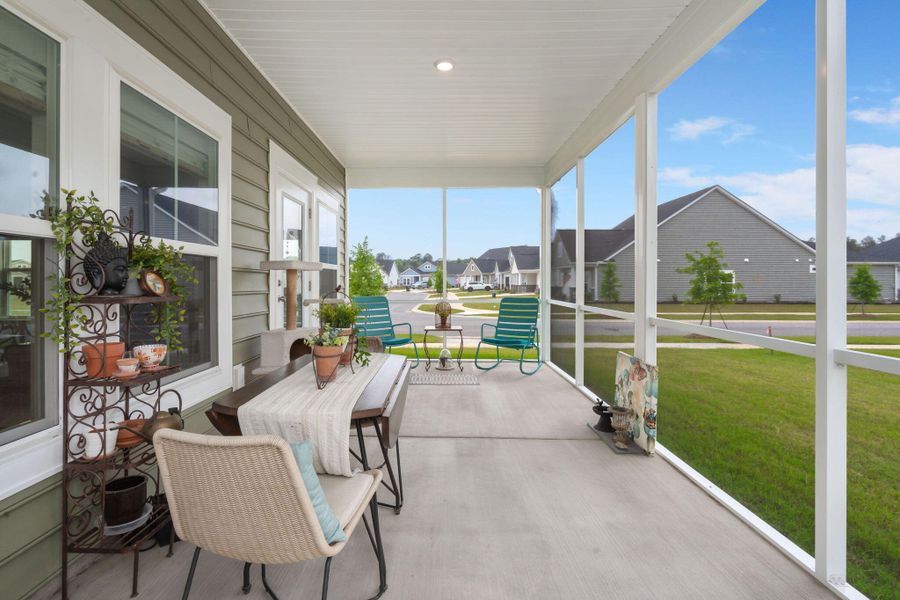 Furnished interior view inside a new home in Horizons at Summers Corner | 55+: The Legends, Summerville (Image 38).