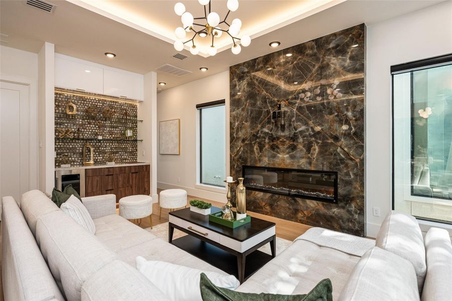 Furnished interior view inside a new home in , Stafford (Image 4). Furnished interior view inside a new home in , Stafford (Image 4).