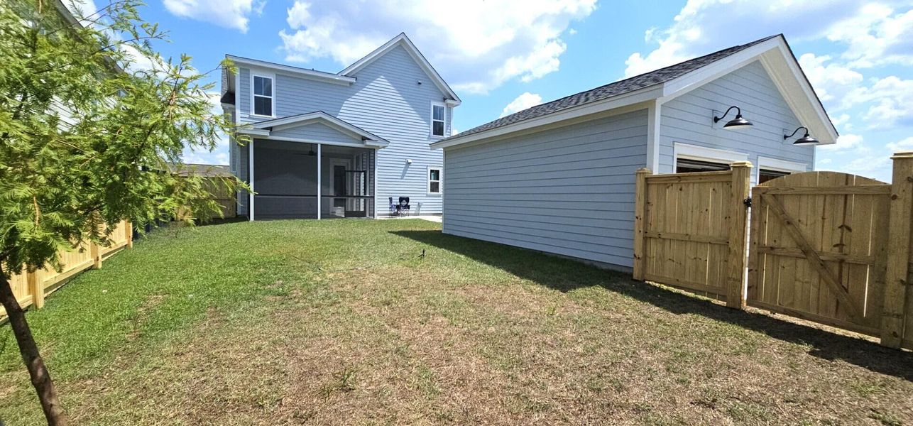 Exterior details and patio area of a home in Nexton, Summerville (Image 24). Exterior details and patio area of a home in Nexton, Summerville (Image 24).