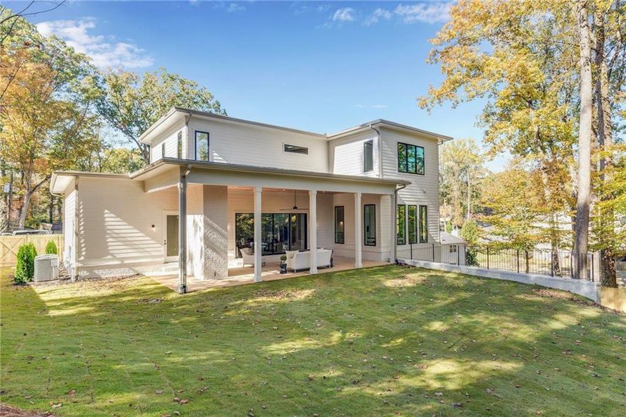 Exterior details and patio area of a home in , Atlanta (Image 21).