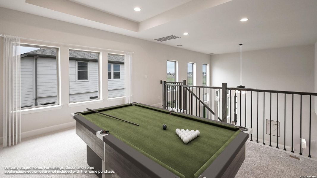 Furnished interior view inside a new home in The Parklands, Schertz (Image 11).