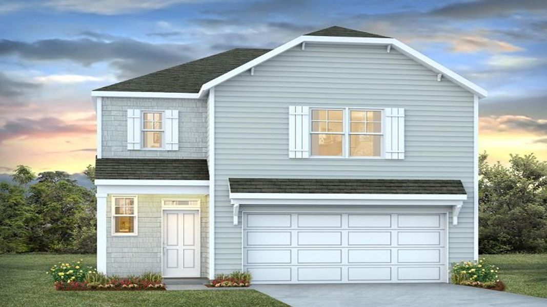 Representative exterior photo of a completed home built from the Darwin by D.R. Horton in Stockyard, Statesboro, GA (Image 2).