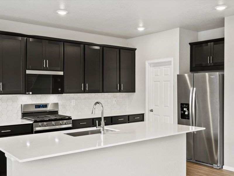 Furnished interior view inside a new home in Poudre Heights: The Alpine Collection, Windsor (Image 5).