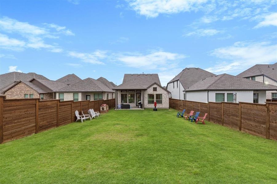 The backyard is a premium space The backyard is a premium space