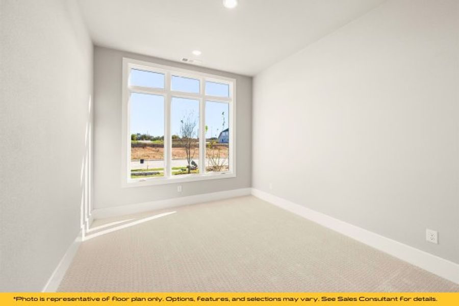 Representative unfurnished interior of a home built from the Tahoe by Stonefield Homes in Heath Golf and Yacht Club, Rockwall (Image 48).