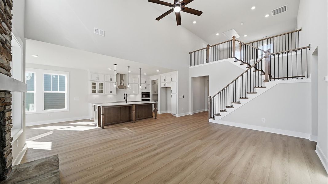 Furnished interior view inside a new home in Kayfield at Midway, Anderson (Image 18).
