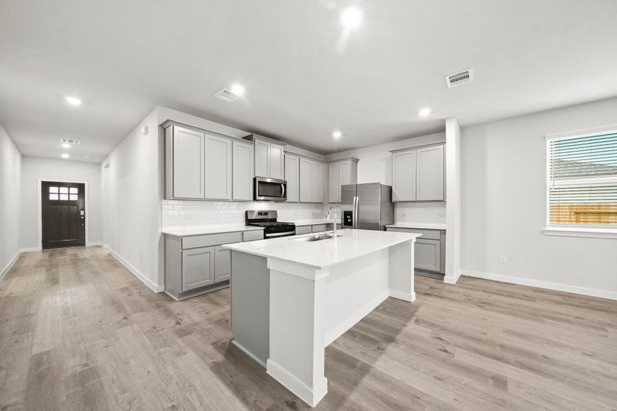 Furnished interior view inside a new home in Valor Park, Bay City (Image 6). Furnished interior view inside a new home in Valor Park, Bay City (Image 6).