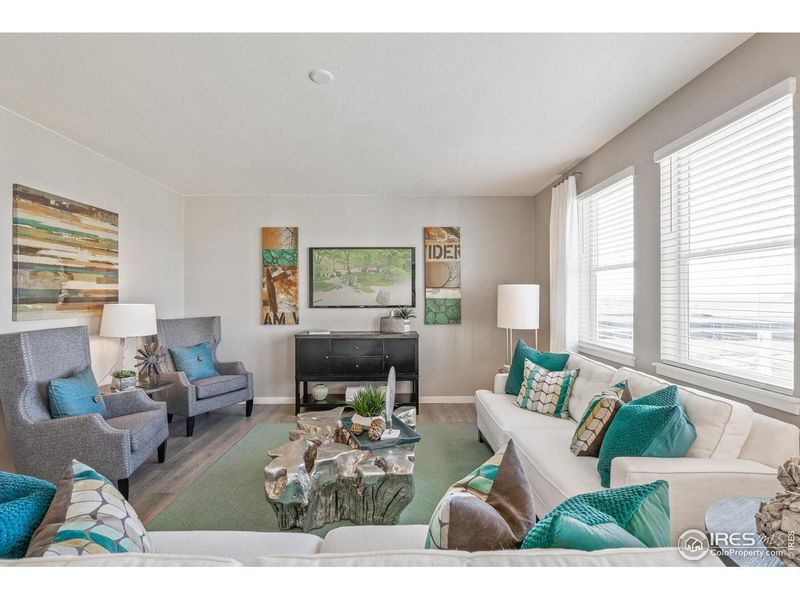 Furnished interior view inside a new home in Fossil Creek Ranch, Windsor (Image 8).