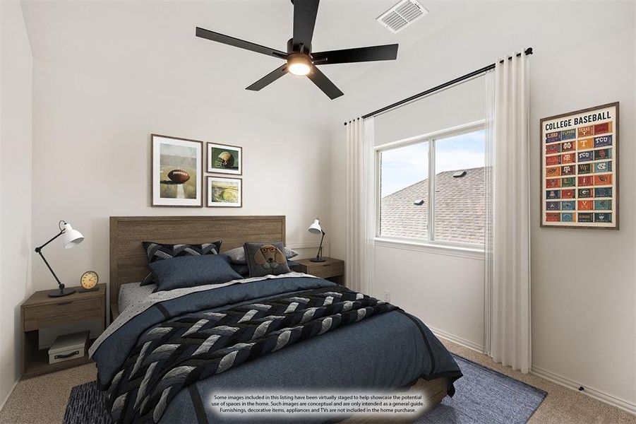 Furnished interior view inside a new home in Star Ranch Classic 50, Godley (Image 8). Furnished interior view inside a new home in Star Ranch Classic 50, Godley (Image 8).