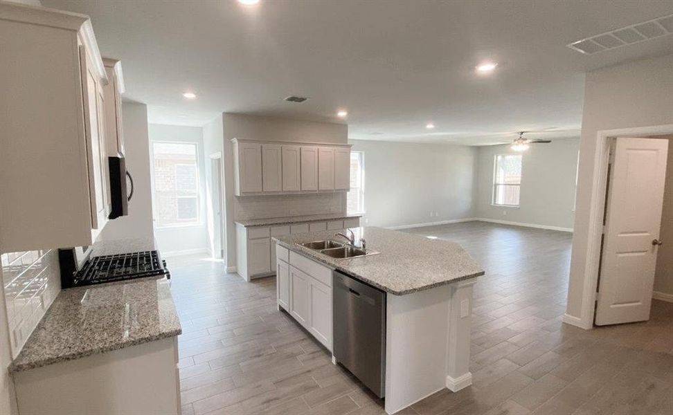 Furnished interior view inside a new home in Springhill South, Boyd (Image 3).
