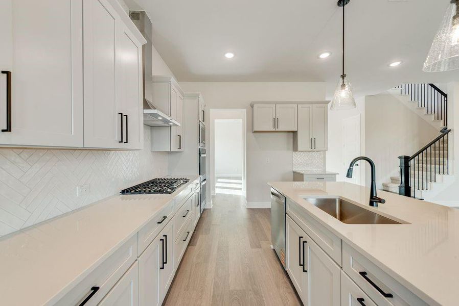 Furnished interior view inside a new home in Villages of Creekwood, Frisco (Image 8).