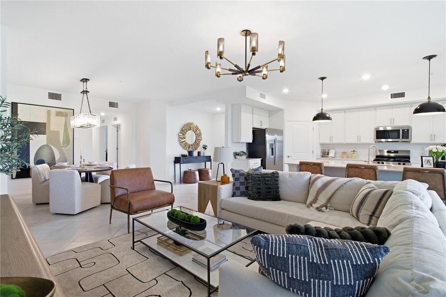 Furnished interior view inside a new home in , Lakewood Ranch (Image 50).
