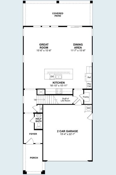 2D floor plan layout of this home in Manor at Legacy Place, Peoria, AZ (Image 4). 2D floor plan layout of this home in Manor at Legacy Place, Peoria, AZ (Image 4).