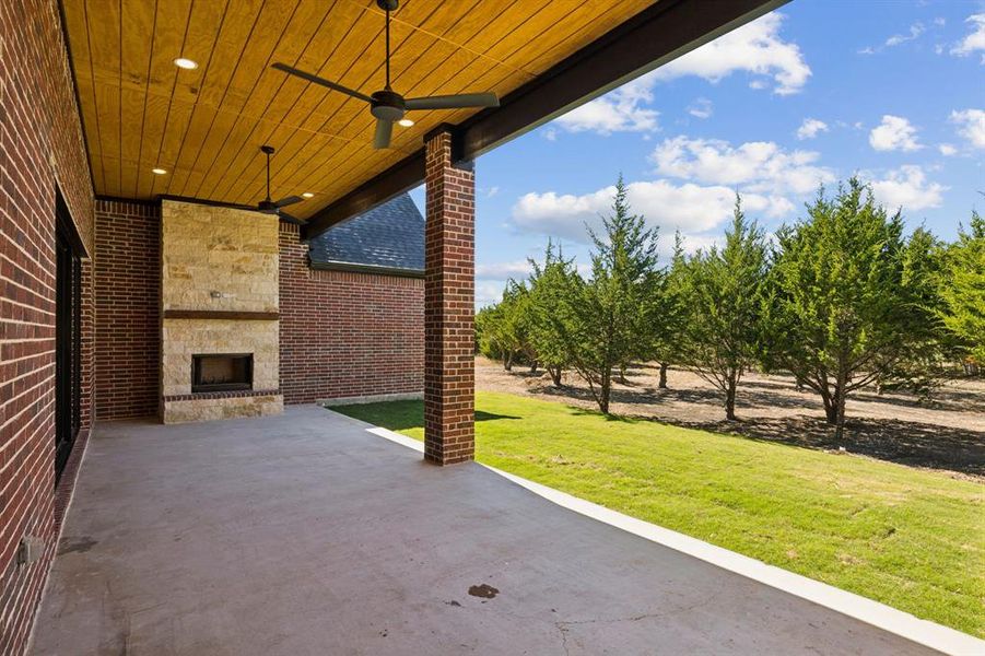 Exterior details and patio area of a home in , Waxahachie (Image 3). Exterior details and patio area of a home in , Waxahachie (Image 3).
