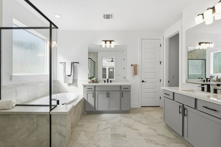 Furnished interior view inside a new home in Easton Park, Austin (Image 5). Furnished interior view inside a new home in Easton Park, Austin (Image 5).