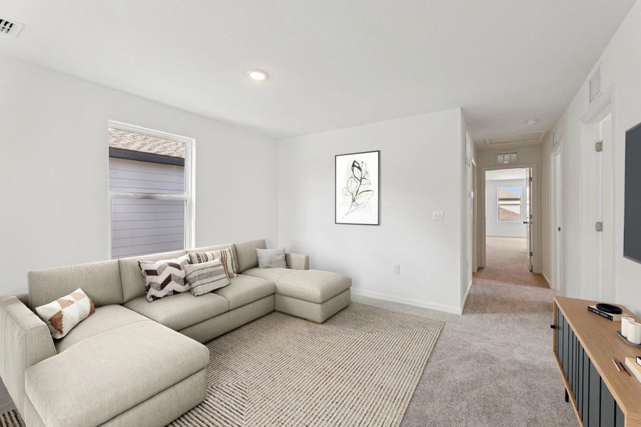 Representative furnished interior of a home built from the Lyon by Starlight Homes in Hawks Run, Kissimmee (Image 9). Representative furnished interior of a home built from the Lyon by Starlight Homes in Hawks Run, Kissimmee (Image 9).