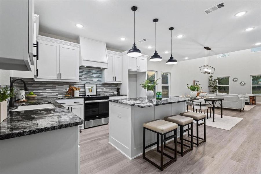 Furnished interior view inside a new home in , Blossom (Image 10).