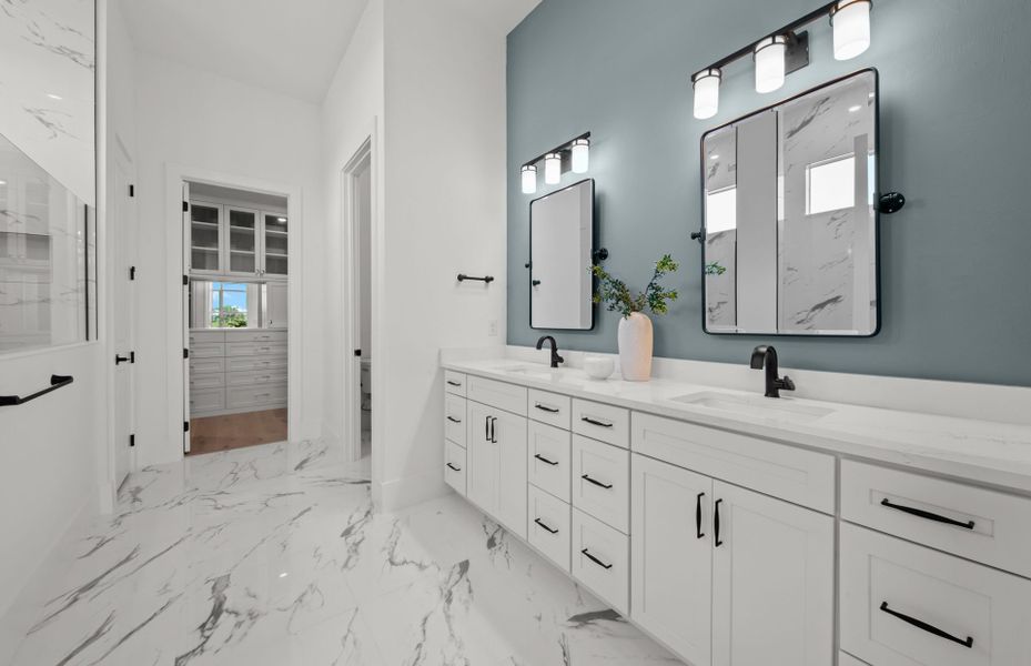 Representative furnished interior of a home built from the Layton Grande by DiVosta in BeachWalk by Manasota Key, Englewood (Image 9).