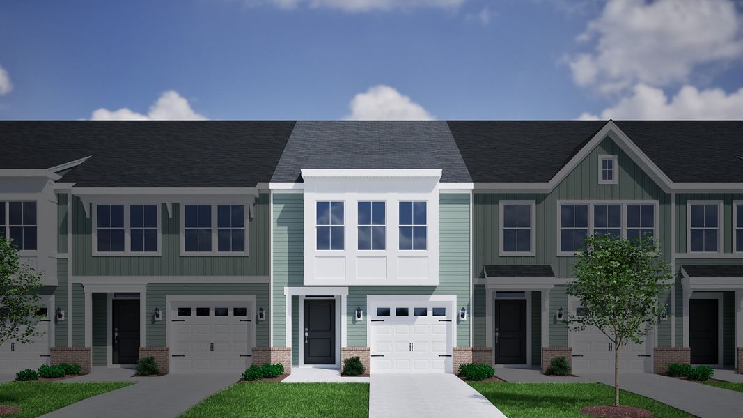 Representative exterior photo of a completed home built from the Foxglove - Genesis Value Collection by Mungo Homes in Westview, Charlotte, NC (Image 15).