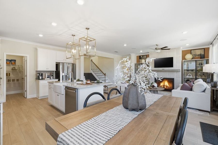Representative furnished interior of a home built from the Essex by Taylor Morrison in Dreycott, Lawrenceville (Image 34).