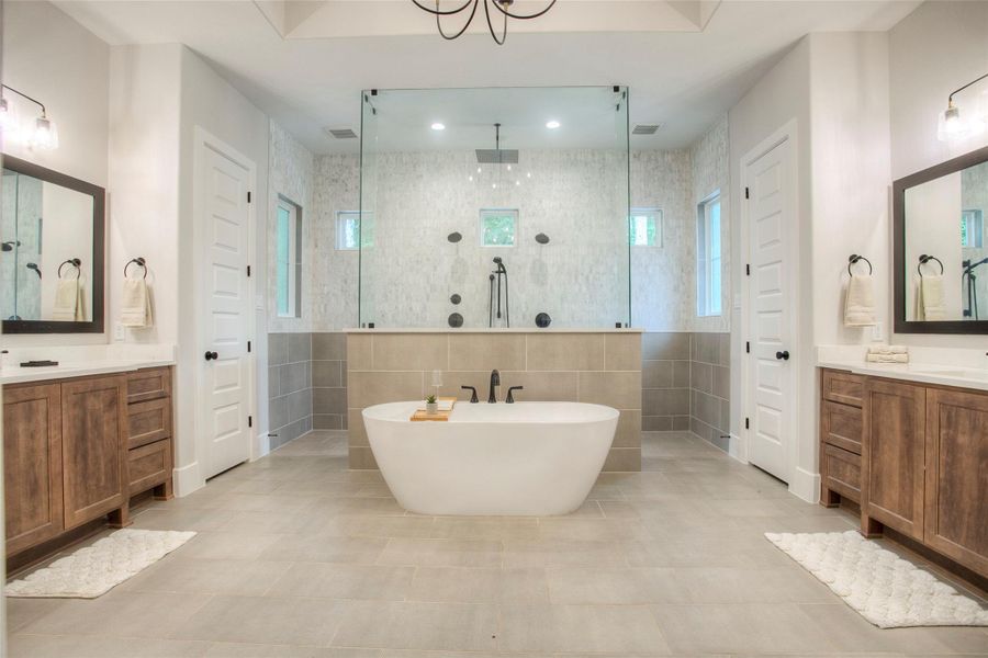 Furnished interior view inside a new home in , Willis (Image 32).