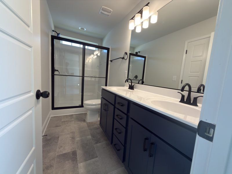 Furnished interior view inside a new home in Miller's Reserve, Winston-Salem (Image 7).