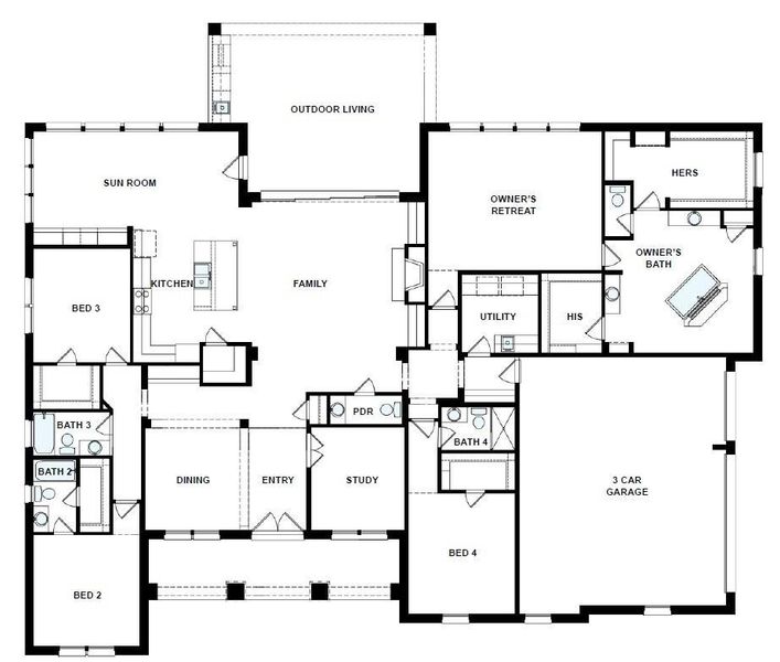 The success of a floor plan is the way you can move through it…You’ll be amazed at how well this home lives…We call it traffic patterns.