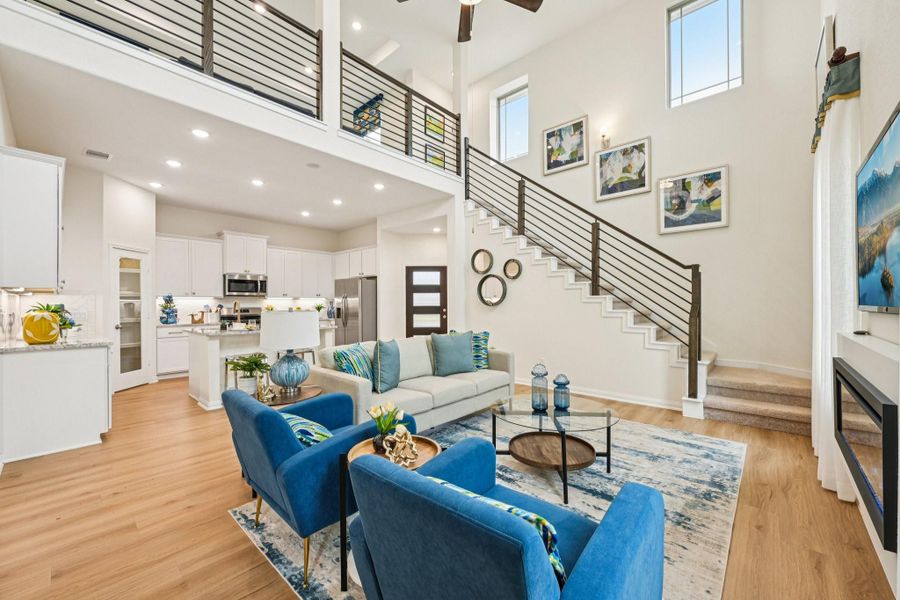 Furnished interior view inside a new home in Meadow Park, Conroe (Image 7).