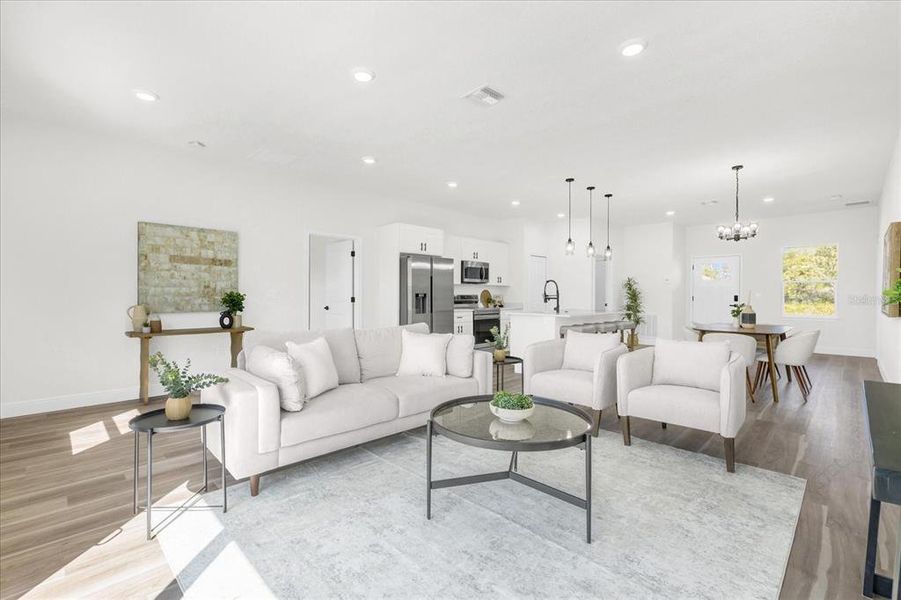 Furnished interior view inside a new home in , Ocala (Image 13). Furnished interior view inside a new home in , Ocala (Image 13).