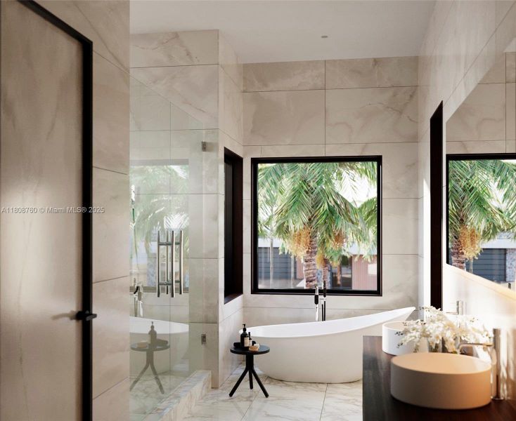 Furnished interior view inside a new home in , Miami (Image 19). Furnished interior view inside a new home in , Miami (Image 19).