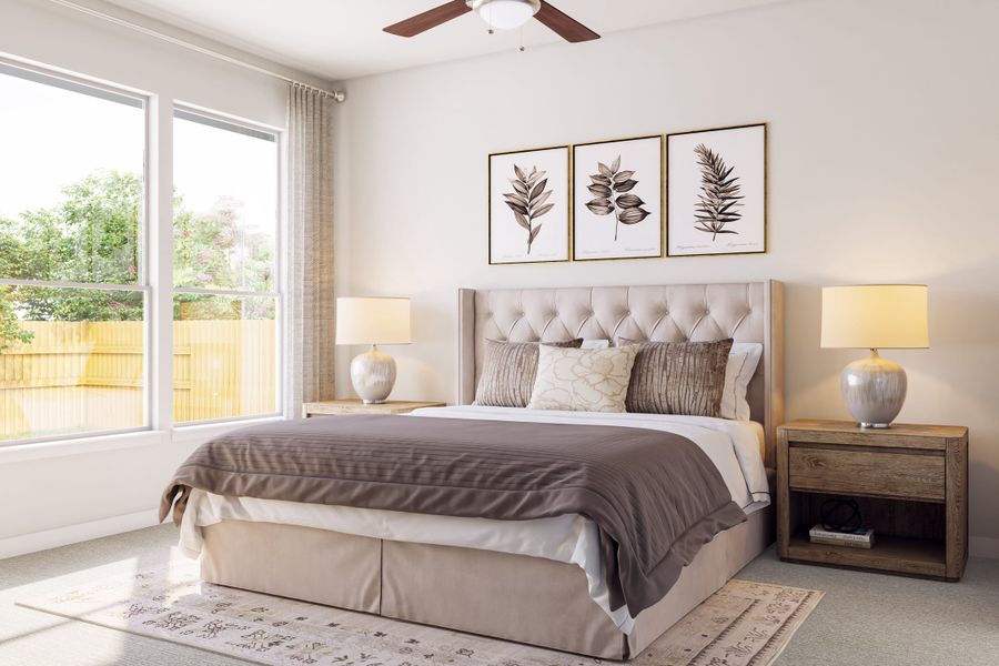 Representative furnished interior of a home built from the Arbor by Tri Pointe Homes in Terrace Collection At Turner's Crossing, Buda (Image 13).