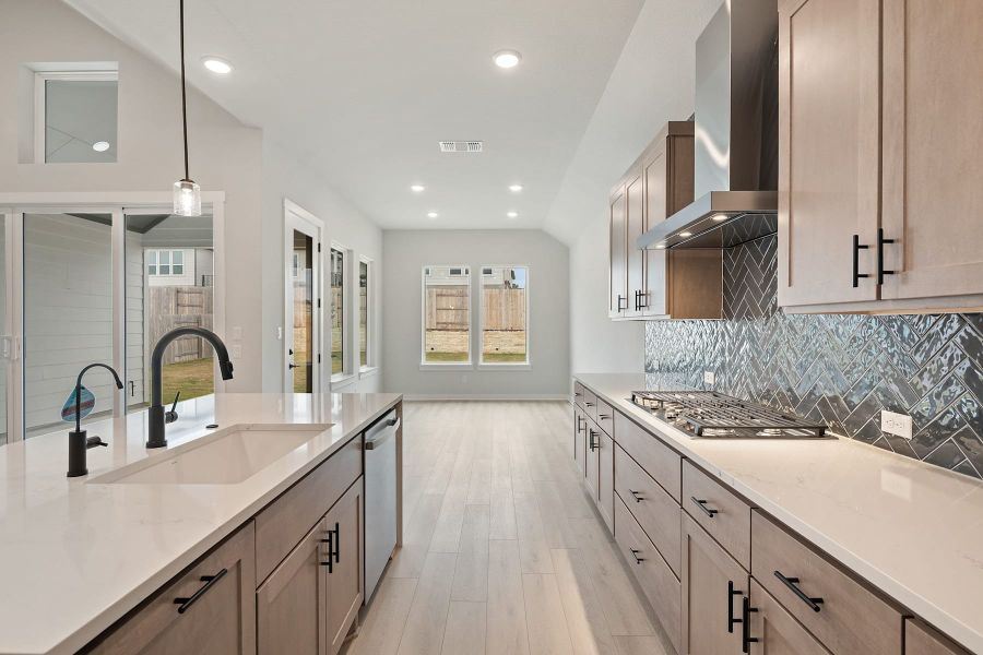 Furnished interior view inside a new home in Lariat, Liberty Hill (Image 7).