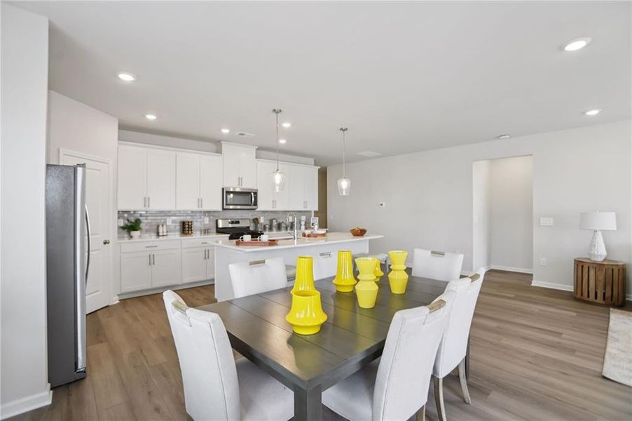 Furnished interior view inside a new home in Westmont Preserve, Powder Springs (Image 7).