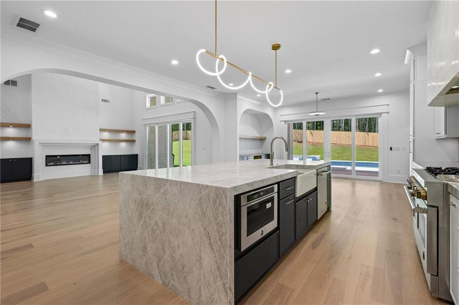 Furnished interior view inside a new home in , Dacula (Image 58).