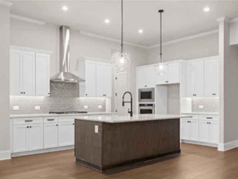 Furnished interior view inside a new home in The Village at Towne Lake, Woodstock (Image 8).