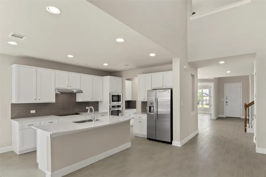 Furnished interior view inside a new home in Oaks at San Gabriel, Georgetown (Image 8). Furnished interior view inside a new home in Oaks at San Gabriel, Georgetown (Image 8).