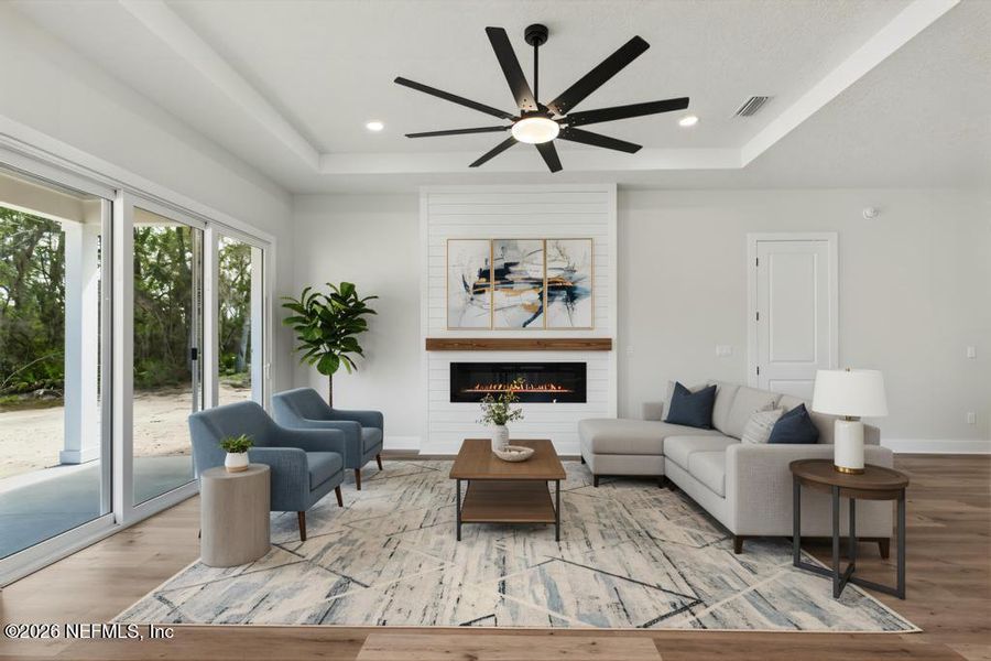 Furnished interior view inside a new home in , Yulee (Image 62). Furnished interior view inside a new home in , Yulee (Image 62).