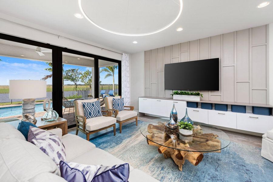 Representative furnished interior of a home built from the Atlantica by GL Homes in Valencia Parc at Riverland, Port St. Lucie (Image 13).