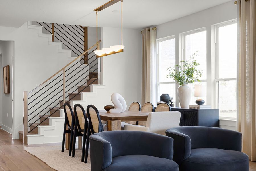 Representative furnished interior of a home built from the Dinero by Pulte Homes in Woodside, Georgetown (Image 5).