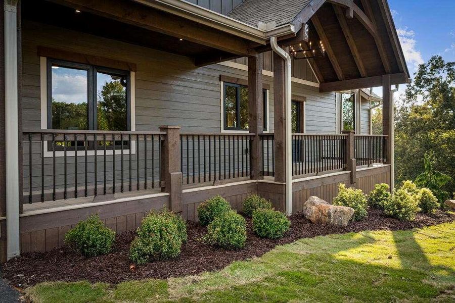 Exterior details and patio area of a home in , Blue Ridge (Image 31).