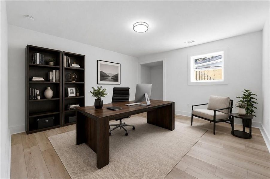 Furnished interior view inside a new home in , Atlanta (Image 46).