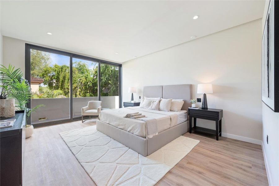 Furnished interior view inside a new home in , Miami (Image 8).