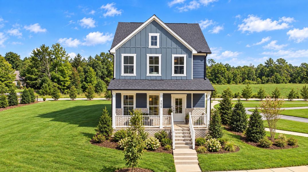 Representative exterior photo of a completed home built from the Sedona by Pulte Homes in Mailman Post, Knightdale, NC (Image 22).