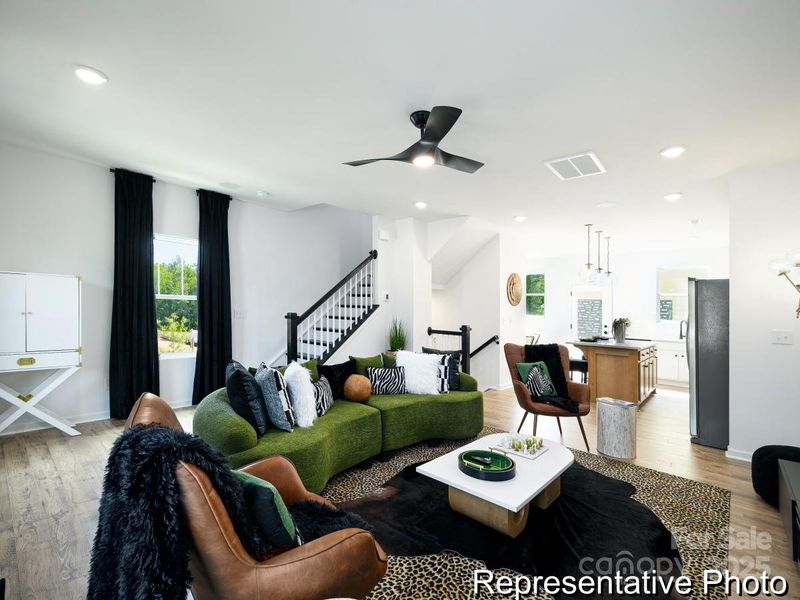 Furnished interior view inside a new home in , Charlotte (Image 16).