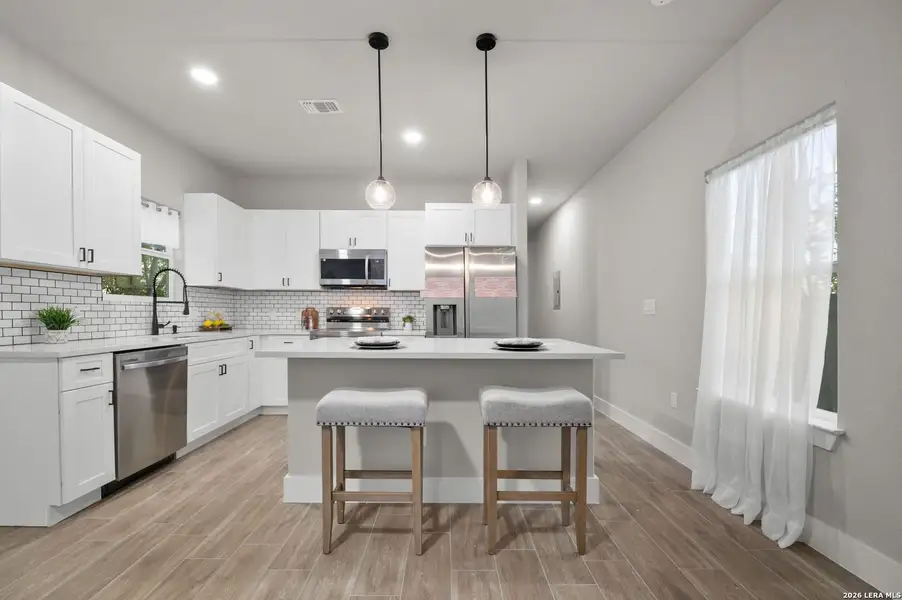 Furnished interior view inside a new home in , San Antonio (Image 10). Furnished interior view inside a new home in , San Antonio (Image 10).