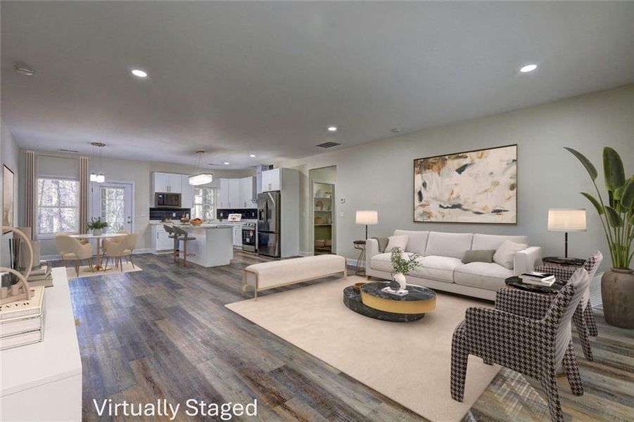 Furnished interior view inside a new home in , Atlanta (Image 5).