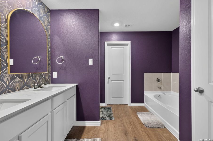 Furnished interior view inside a new home in Riverstone at Westpointe, San Antonio (Image 12).