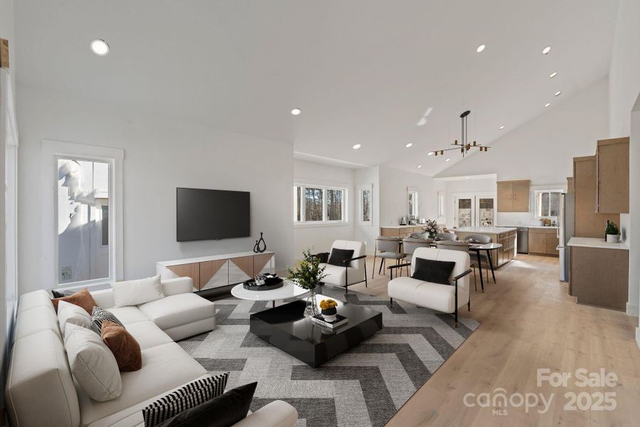 Furnished interior view inside a new home in , Hickory (Image 4).