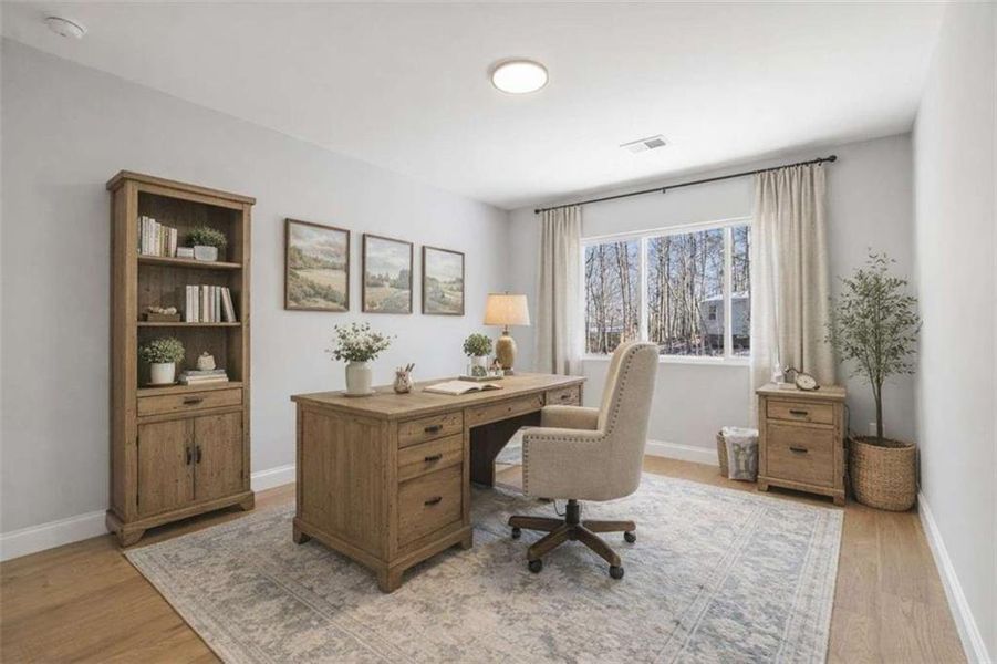 Furnished interior view inside a new home in , Gainesville (Image 8).